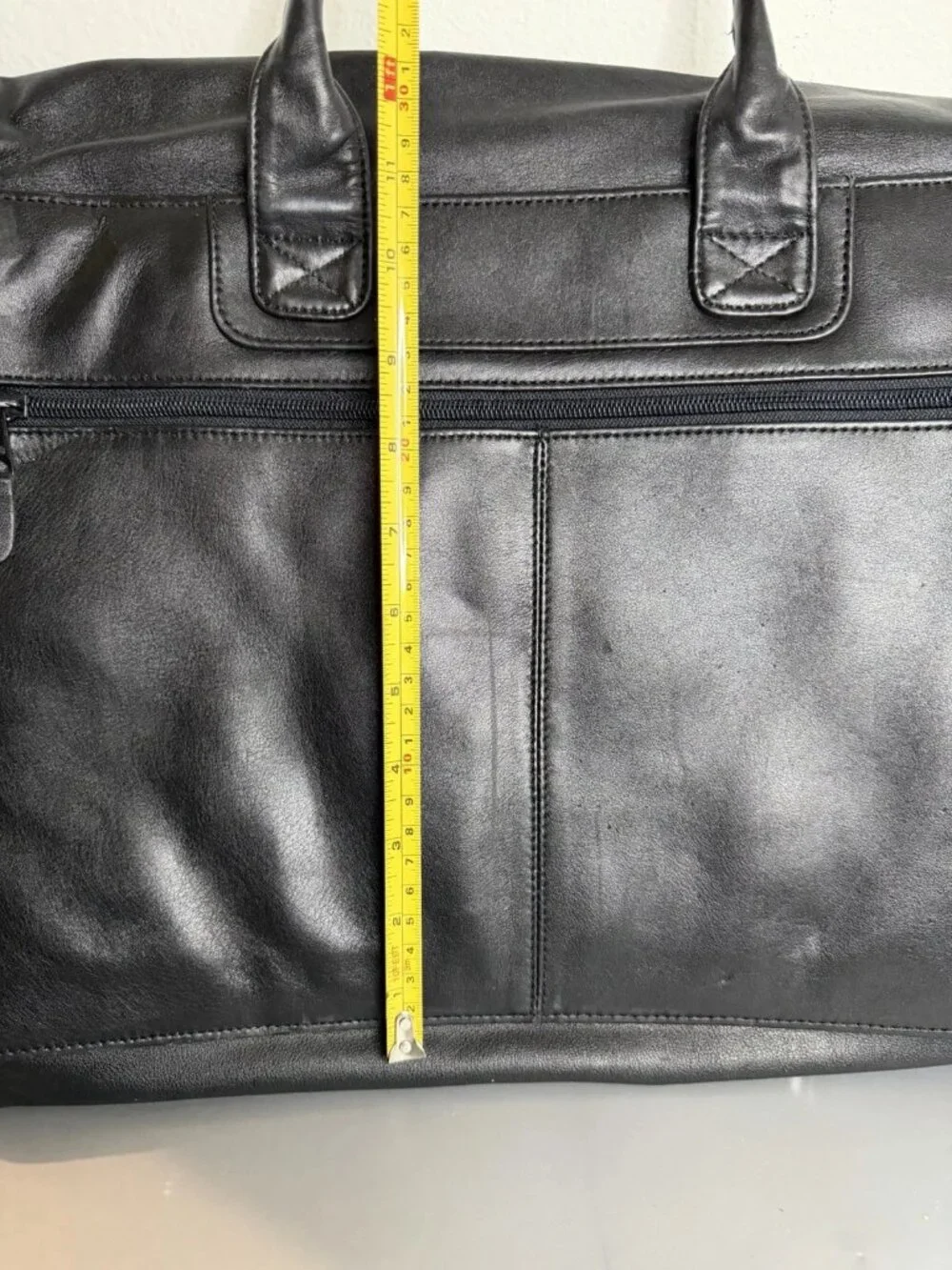 Black Leather Men's Business Bag Briefcase 💼